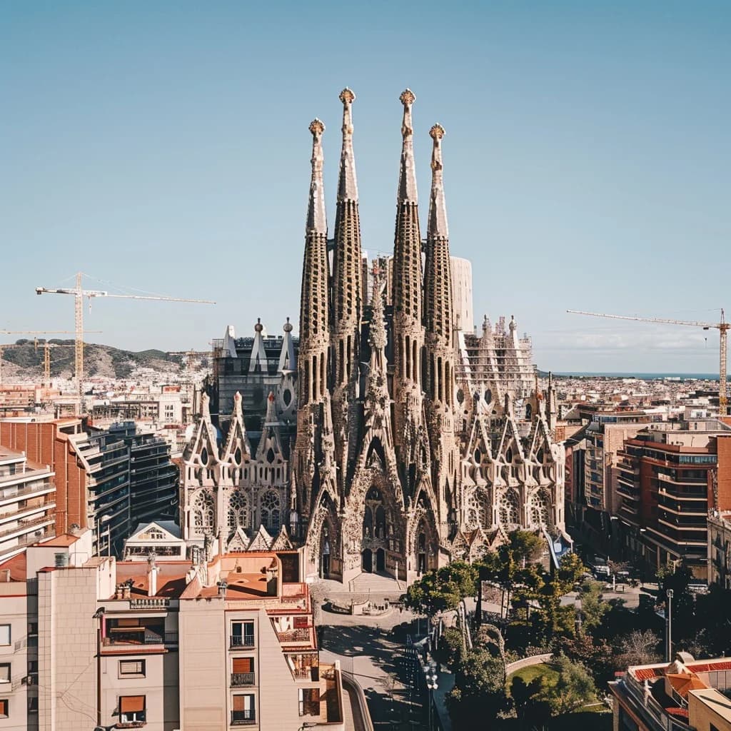 Vista icónica de Barcelona